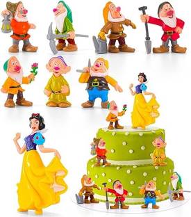 MARHABA TRADERS LEGACYCART Snow White and The Seven Dwarfs Mini Figurines – 8Pcs Set Princess