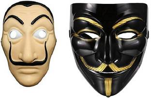 Tik C money heist face mask and joker mask