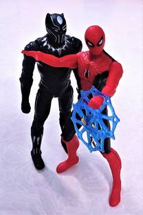 Thrifx Combat Special Series Black Panther and Spiderman Limited Action Figure(Packof2)