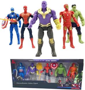 Revcoz Toy Super Hero Avenger Kids Toy Set of 5 Super Hero