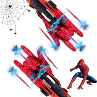 FANSEEKART Spider web shooter Launcher Wrist Toys, Plastic Web Shooter for Spider-Man