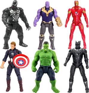 chract ACTION HERO SET OF 2 FIGURE MIX 6INCH SIZE LED LIGHTS