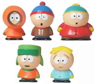 RVM Toys South Park Set of 5 Action Figure Showpiece for Office Table Gift