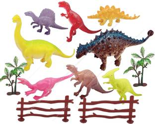 manish Dinosaur Toy Set of 8 Pcs - Animals Figures Toys for Kids,Boys