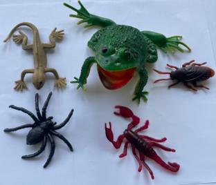 Vedy Rubber Frog Cockroach Scorpion Spider Lizard gang set