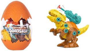 Delite Fun Play DINO EGG T Rex Dinosaur building blocks shooter DIY do it yourself Action Toy Figure Model