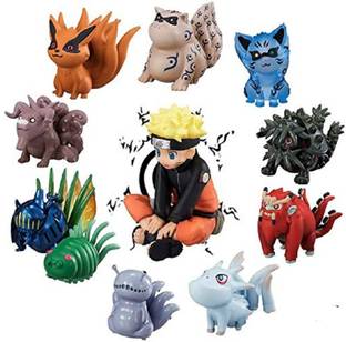 Augen Naruto Magic 11 Action Figure Limited Edition for Table (7cm) (Pack of 11)