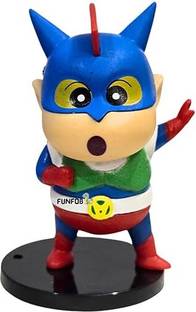 funfob Shinchan Action Figure Toy Height -8cm Collectible(Action Kamen Dress)