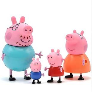 VRUX s Peppa Pig Family Pretend Play Toy Set for Kids