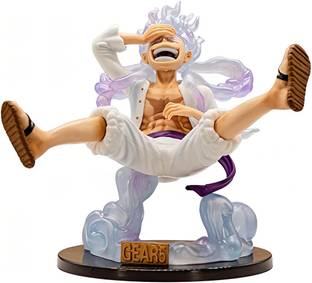 RVM Toys One Piece Anime Monkey D Luffy Gear 5 Laughing Action Figure