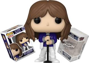 Funko Ozzy Osbourne Glitter in White Fringe with Microphone Stand + ToyBop Protector: