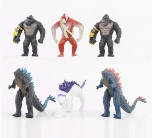Delite New G x K Empire 6 Mini Figures Godzilla Kong Movie Models King of Monsters