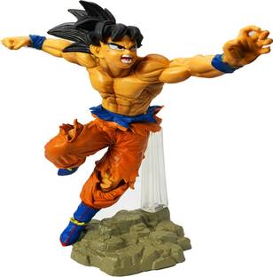 Daiyamondo Dragon Ball Z Anime Punching Angry Goku for Decor 23cm Height