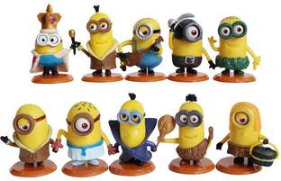 RVM Toys Set of 10 Minions Mini Action Figure Set Minion Decoration Merchandise Toy