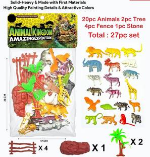 Prosper Realistic Wild Animal Figure Toys for kids-27 Pieces