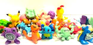 FOZZO-SK New Rare Pokemon Popular 24 Tiny Toys Figures size 1 inch classic cartoons