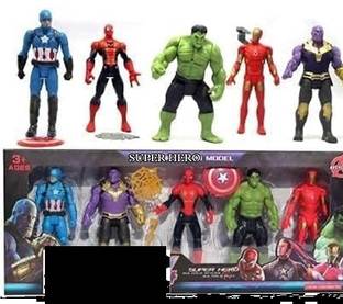 Orelius Fire Action Figure Toy Set of 5 Superheroes Toys Action Figure Toys