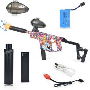 VikriDa Small Balls Blaster Gun with Sensor LED Suppressor Outdoor Activities Shooting