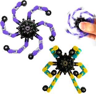 KIDOLOGY Stretch Monster Fidget Spinner Robot Toy Creative Top Spinning Hand Toy