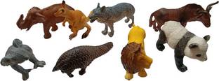 Bestie Toys Wild Safari North American Wildlife TOOB With 12 Favorite Animal Toy