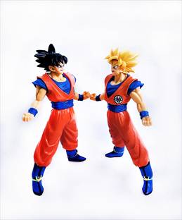 Thrifx Dragon Ball Z Goku SS1 and Goku SS2 Action FIgures Combo Toys for Decoration