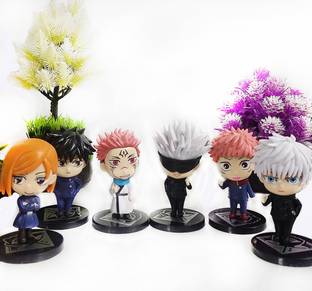 Thrifx Jujutsu Kaisen Action Figure Set of 5 Size 14-16 Cm Gojo Toys For Decoration