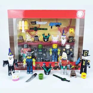FOZZO-SK New ROBLOX 4 Mini figures Mix Match Inter Locking Fantasy Building Blocks Puzzle