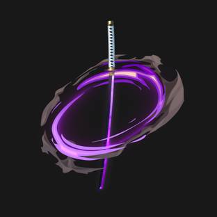 OFFO One Piece Zoro Wado Ichimonj Neon LED Katana 100cm for Cosplay, Display