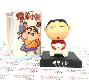 Mubco Crayon Shinchan Bobble Head Shaking Figure Doll Car Dashboard Phone Holder Toys