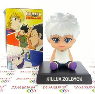 Mubco Hunter x Hunter Killua Zoldyck Bobble Head Figure Car Dashboard Phone Holder
