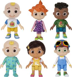 Husaini Mart Cocomelon toy topper, Action figure 6pcs playset.