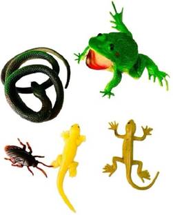 Tik C Rubber snake and cute frog gang toys
