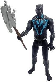 hda group 6-Inch Black Panther Action Figure Toys with Weapon & LED Light