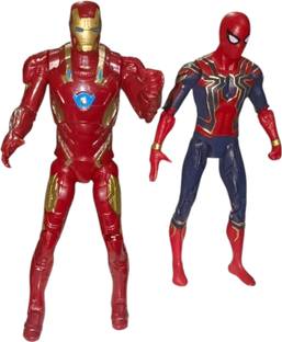 One Point Collections Marvel Action Figure Combo – Spiderman & Iron Man Action Figures Set