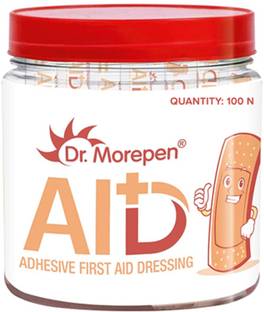 Dr. Morepen Adhesive Band Aid Waterproof For Kids & Adults-100 stripes Adhesive Band Aid