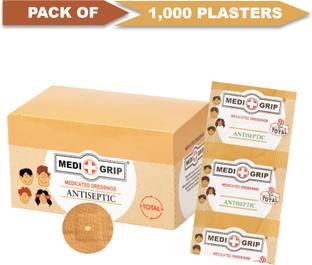 Medigrip Round Spot Band Aid Plaster (Pack of 1000) Adhesive Band Aid