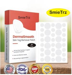 SmieTrz DermaSmooth Skin Tag Remover Patch Fl32 Adhesive Band Aid