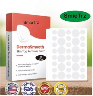 SmieTrz DermaSmooth Skin Tag Remover Patch Fl33 Adhesive Band Aid