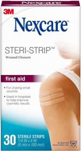 3M Nexcare Steri-Strip Skin Closure 1/4 X 4 Inches, 30 Count Adhesive Band Aid