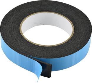 bartwal Blue Release Double Sided Black Foam Tape,
