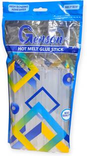 genson 36 PCS 7INCH WHITE TRANSPARENT HOT MELT GLUE GUN STICKS PACK OF 36 (WHITE)