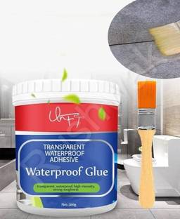 Miral Enterprises Waterproof Glue for Roof Leakage Crack Seal Glue 300gm with Brush Transparent Waterproof Glue for Roof Leakage