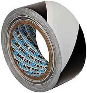 True-Ally White/ Black Zebra Floor Marking Tape 3 inch / 72mm x 25 mtr Adhesive