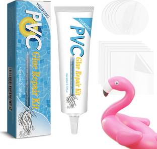 Zomei Waterproof PVC Repair Glue Kit 60ml with 10 Clear Patches for Pool and Rafts Adhesive