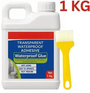 gatisathamaimpex Waterproof Glue Clear Gel Bathroom Roof Top Concrete No Leak Adhesive (1 KG) Adhesive