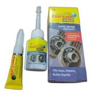 FEVIKWIK Weld (15 Gram Weld + 2 Gram Powder) Pack of 5 Pcs Adhesive