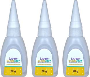 CMR Lapox Ultra Fast Instant Adhesive 3Pcs with Extra Cap and Tube Adhesive