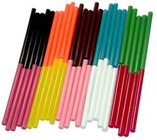 Dfix Fluorescent Hot Melt Glue Sticks for DIY Craft Work Quick Repairs Pack Of 10 Adhesive