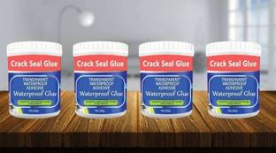 Holidat Pack of 4 Crack Seal Transparent Waterproof Glue for Roof Water Leakage Solution Adhesive