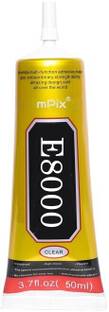 mPix E8000 Transparent Glue Multi-Purpose Adhesive Glue For Mobile Screen Fixing,Jewelry,Resin Crafts ,Fixing Adhesive Glue 1Pc Adhesive